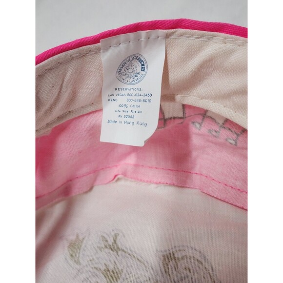 Vintage Circus Circus Snapback Hat Las Vegas Hotel Casino Pink and White OS - Picture 7 of 8